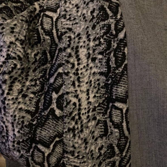 Tahari Arthur S. Levine Lined Blazer Suit Jacket Top Size 10 Petite - Gray - Picture 4 of 7